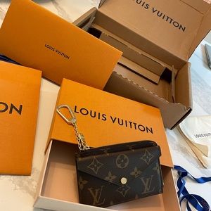 BRAND NEW IN BOX Louis Vuitton Recto Verso card holder key chain wallet.